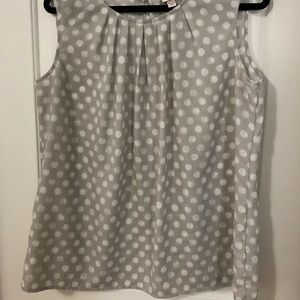 Gray dot blouse
